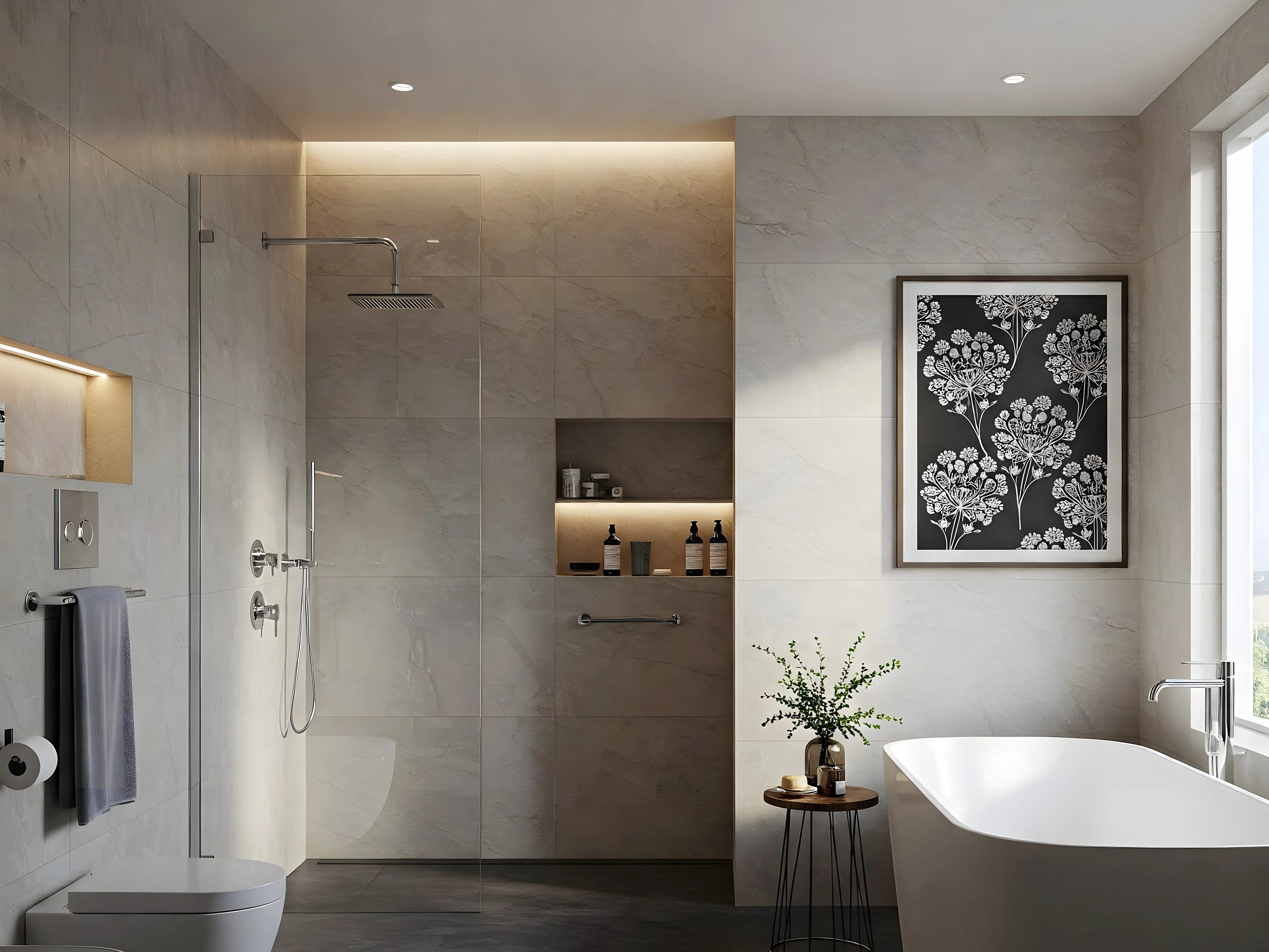 Render bagno fotorealistico — Simone Zaganelli Architetto